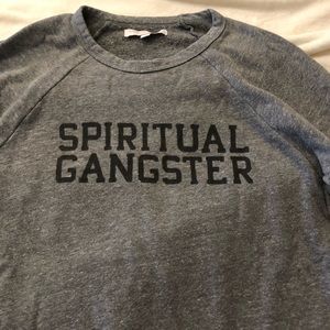 Spiritual gangster gray sweatshirt